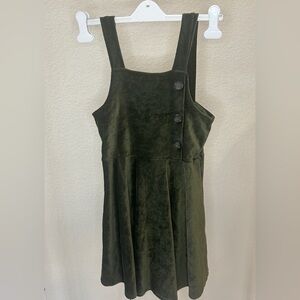 Knitworks Forest Green Buttoned Kids Dress